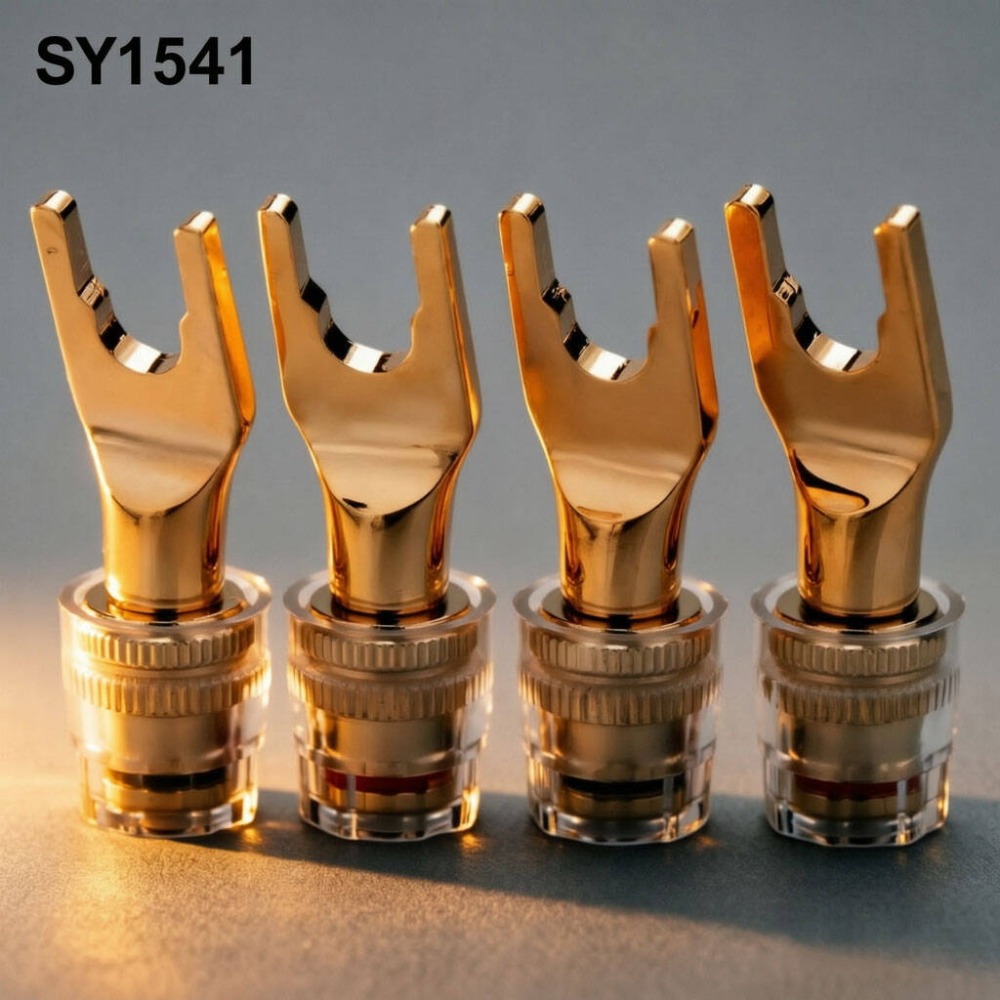Copper Wire Roll - ไฮไฟ 24K ทองแดงชุบทองหนา รูปตัว U สายลำโพงแบบ