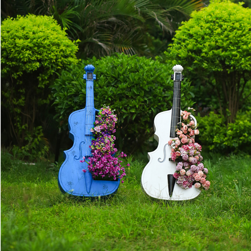 Bonsai Garden Art - รูปปั้นสวนทรงเชลโล่ขนาดใหญ่สำหรับตกแต่งลานกลางแจ้ง เหมาะสำหรับงานแต่งงาน งานเปิดร้าน ของขวัญสำหรับวิลล่า ของตกแต่งเรซิน