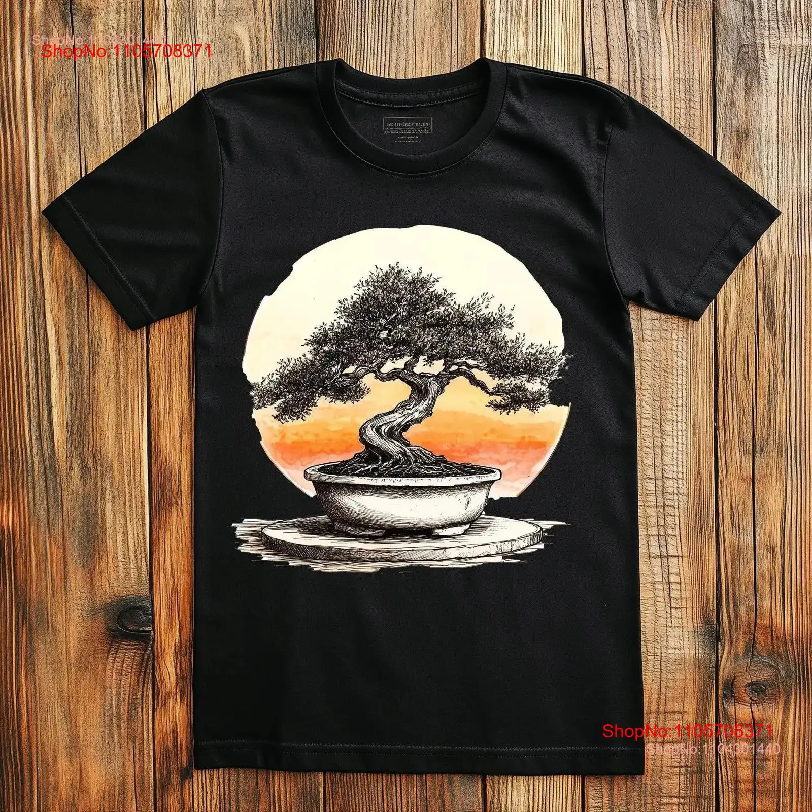 Bonsai Garden Art - เสื้อยืดลายต้นบอนไซญี่ปุ่น สวนเซน ศิลปะธรรมชาติ ดีไซน์ไม่ซ้ำใคร สำหรับคนรักความสงบ สไตล์วินเทจ