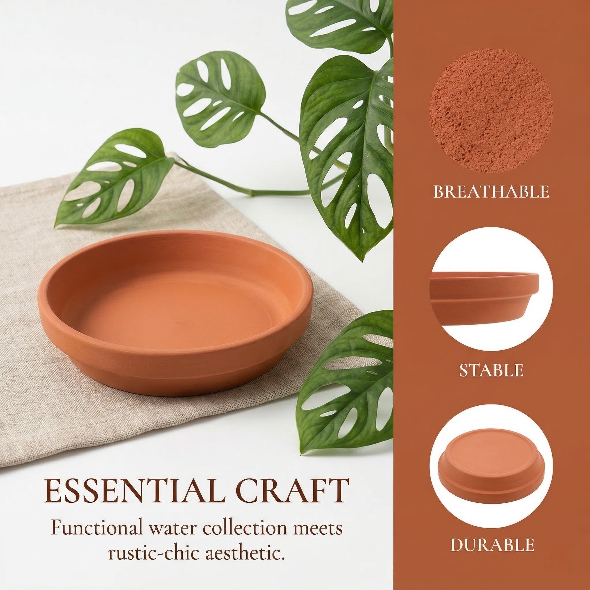 ถาดรองกระถางต้นไม้ 12 ชิ้น ขนา - Drip Tray Saucer บทวิจารณ์และราคา