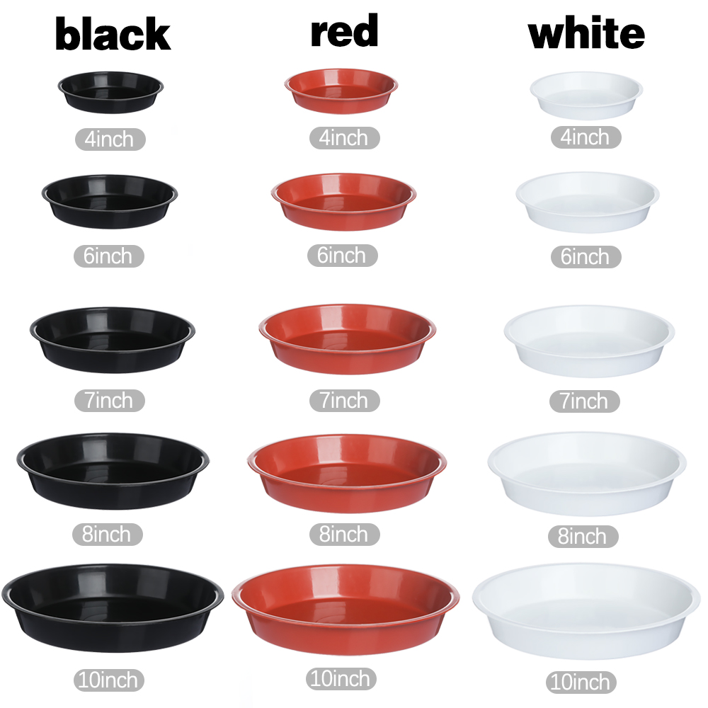 ถาดรองกระถางดอกไม้ทรงกลม 3 ชิ้ - Drip Tray Saucer บทวิจารณ์และราคา